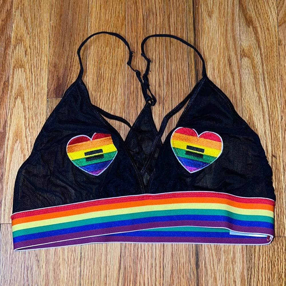 Pride Rainbow Bra Top